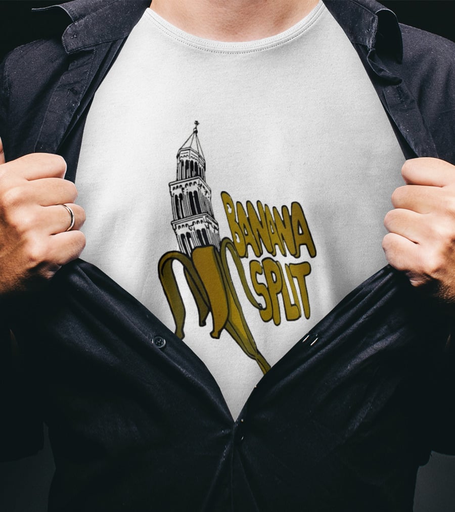 Split Diocese Bell Tower Banana Split Architecture T-Shirt