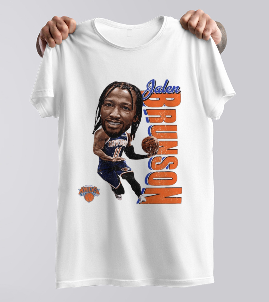 Jalen Brunson New York Knicks Basketball Caricature NBA Knicks T-Shirt