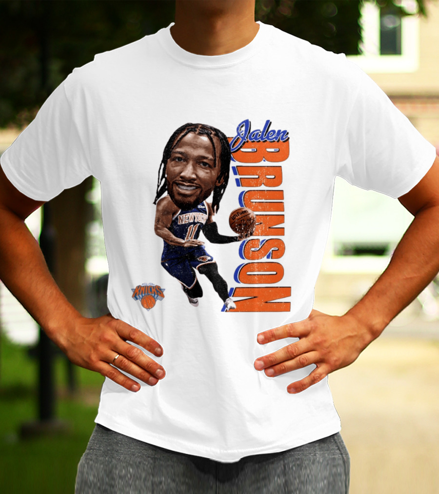 Jalen Brunson New York Knicks Basketball Caricature NBA Knicks T-Shirt