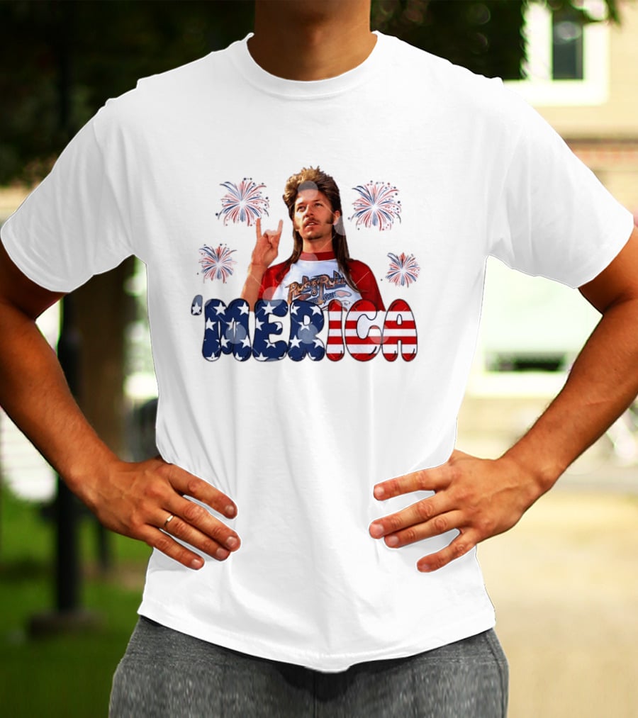 Joe Dirt 'Merica Fourth Of July Fireworks RockNRoll T-Shirt
