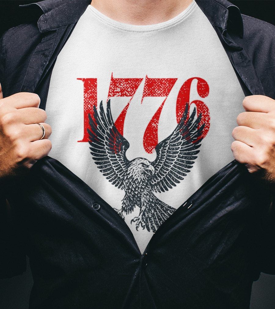1776 250th Anniversary Bald Eagle USA T-Shirt