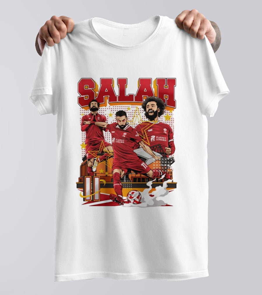Mohamed Salah Liverpool FC Planet Euphoria Premier League T-Shirt