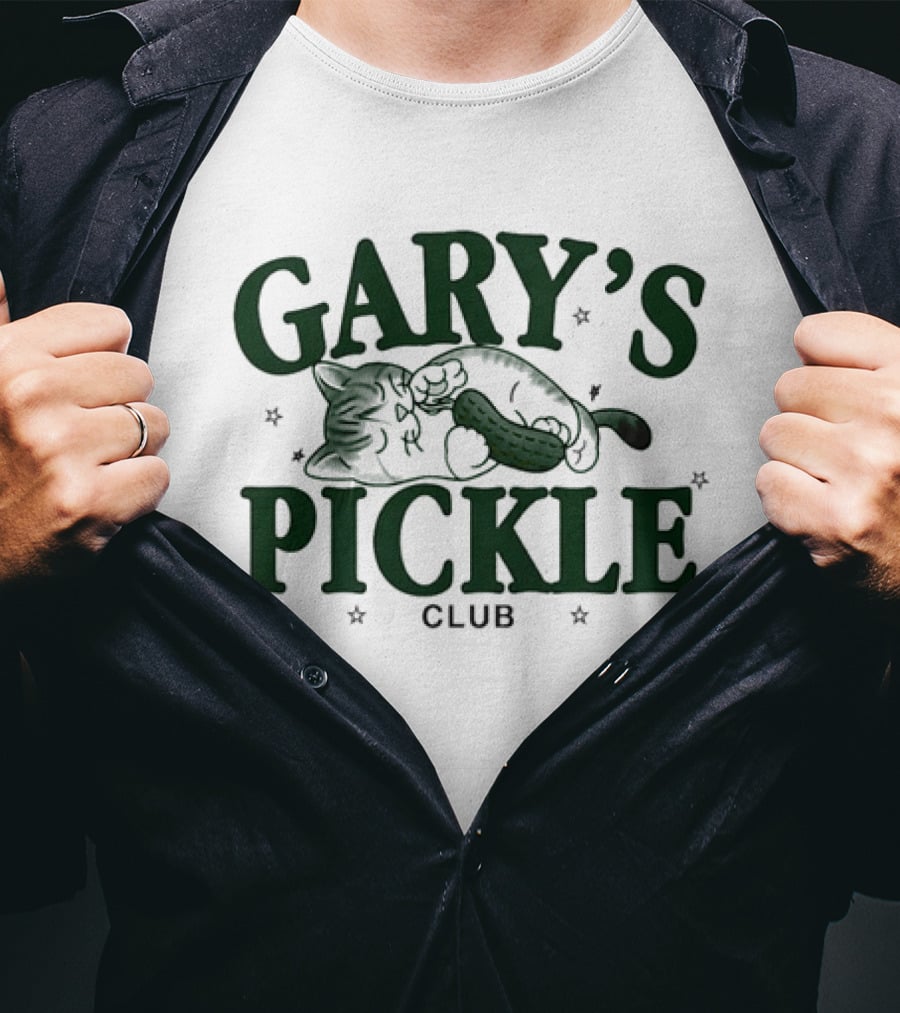 Gary's Pickle Club Cat And Pickle 2025 T-Shirt