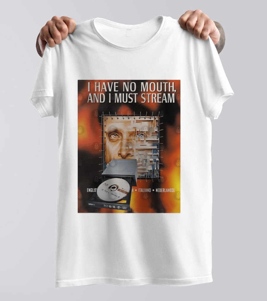 I Have No Mouth And I Must Stream Disc Drive Maze T-Shirt