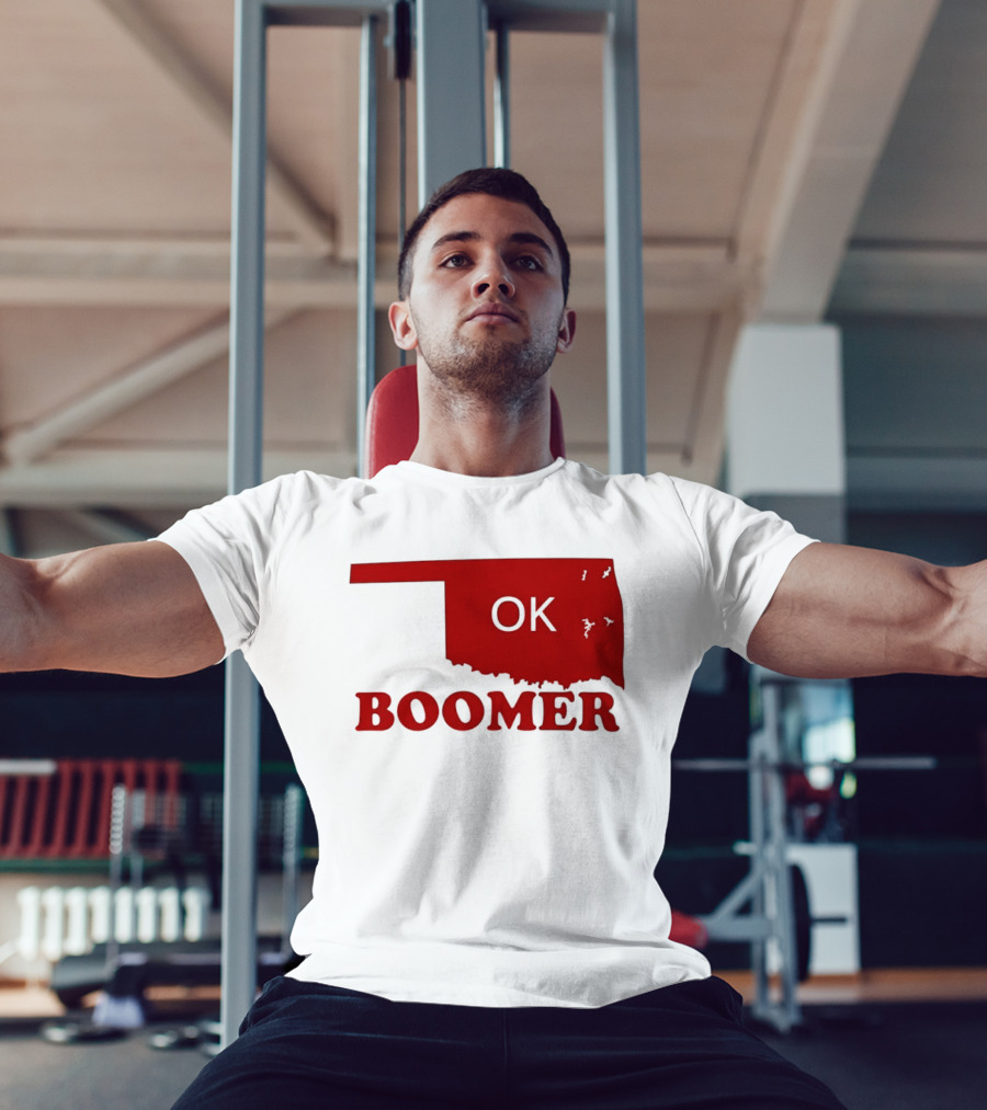 Oklahoma State OK Boomer Map T-Shirt