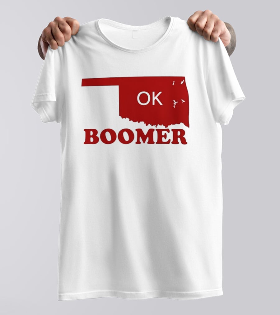 Oklahoma State OK Boomer Map T-Shirt