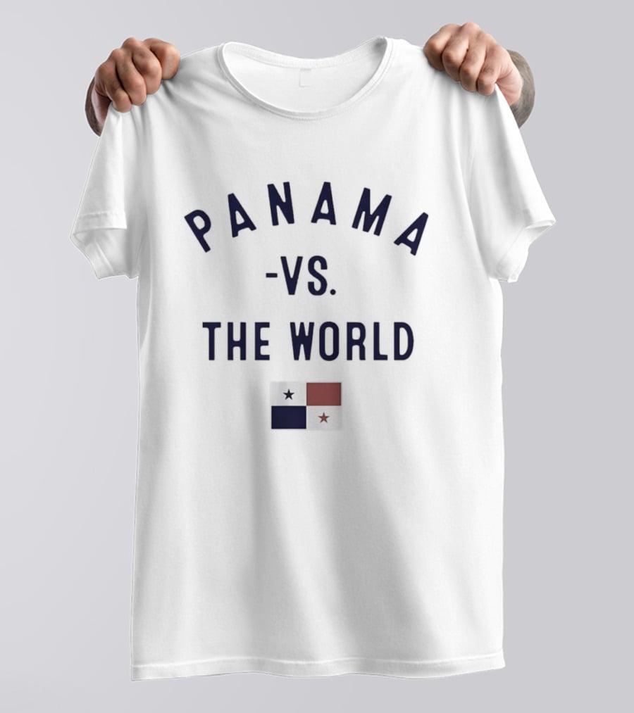Panama Vs The World Flag Patriotic Display T-Shirt