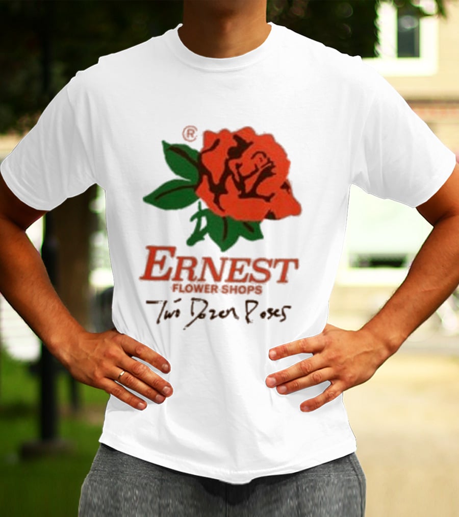 Ernest Flower Shops Two Dozen Roses Rose T-Shirt