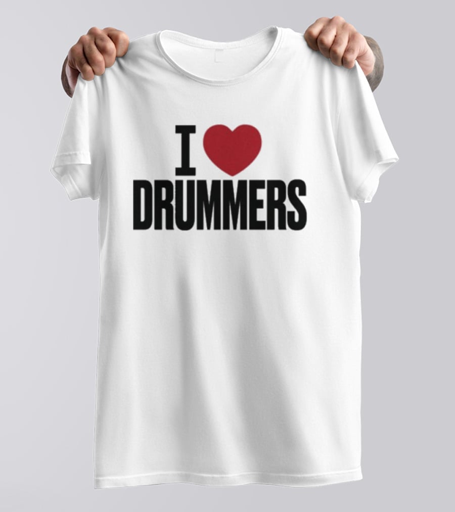 G Flip I Heart Drummers T-Shirt
