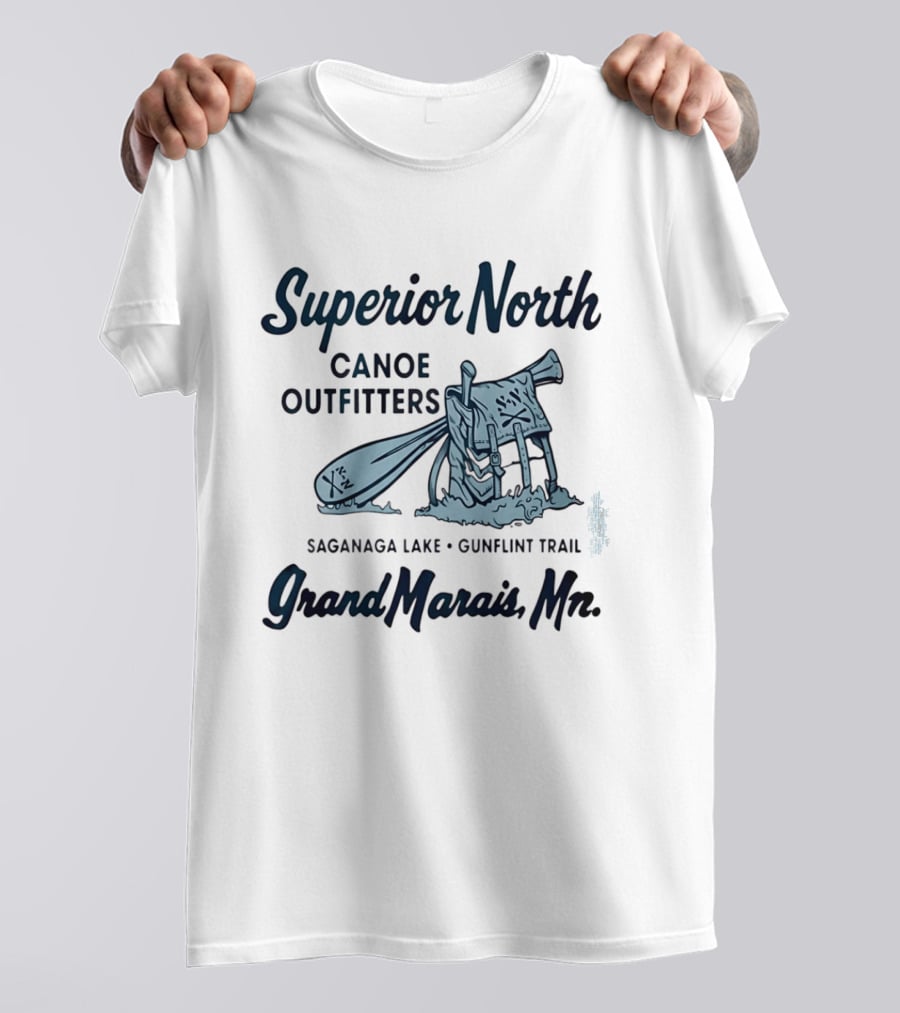 Superior North Canoe Outfitters Saganaa Lake Gunflint Trail Grand Marais Mn T-Shirt