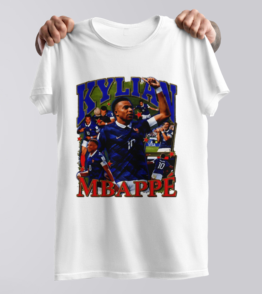 Kylian Mbappe France National Team Star Player Highlights Number 10 T-Shirt