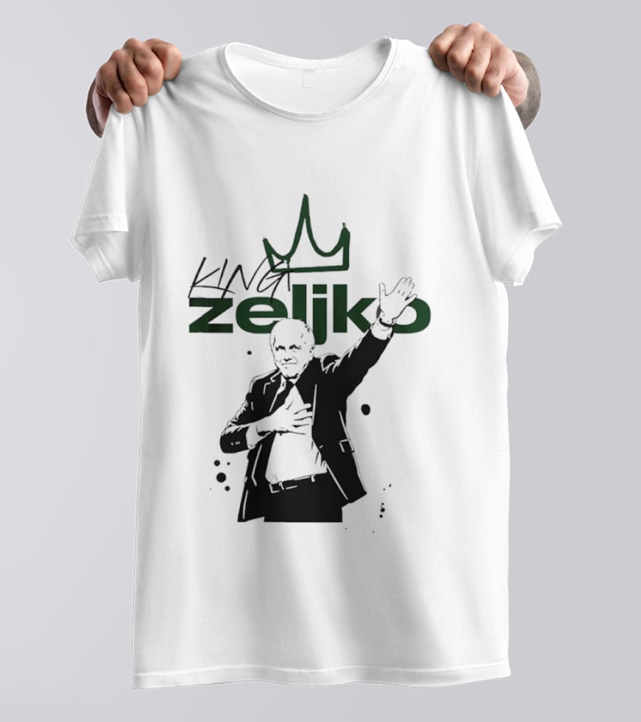 King Zeljko Obradovic Legendary Coach Iconography T-Shirt