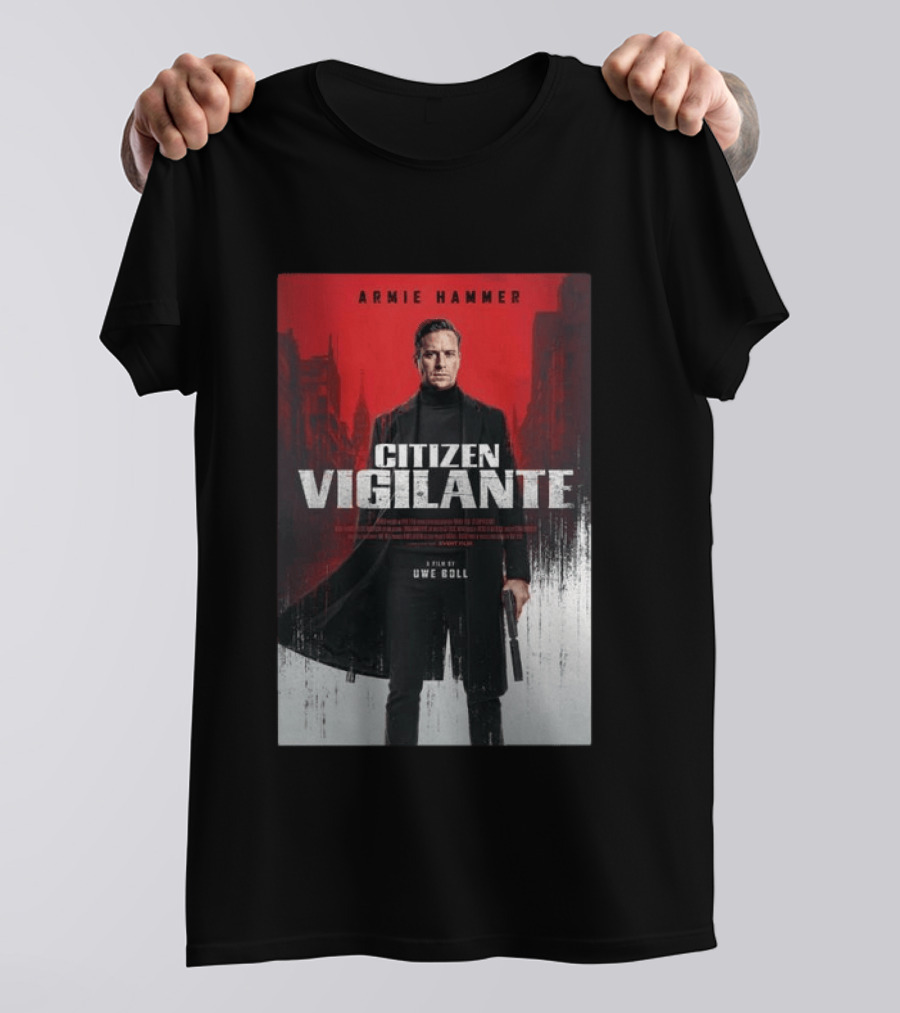 Armie Hammer Citizen Vigilante Film By Uwe Boll T-Shirt