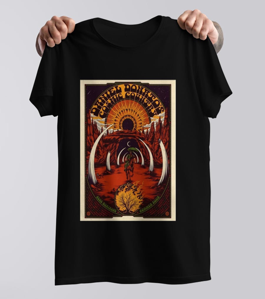Daniel Donato's Cosmic Country 2026 Horizons Summer Tour Sunburst Desert Rider T-Shirt