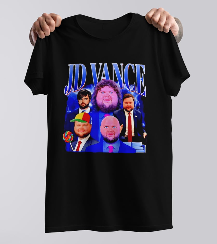 JD Vance Meme Collage Satire Politician Lollipop T-Shirt