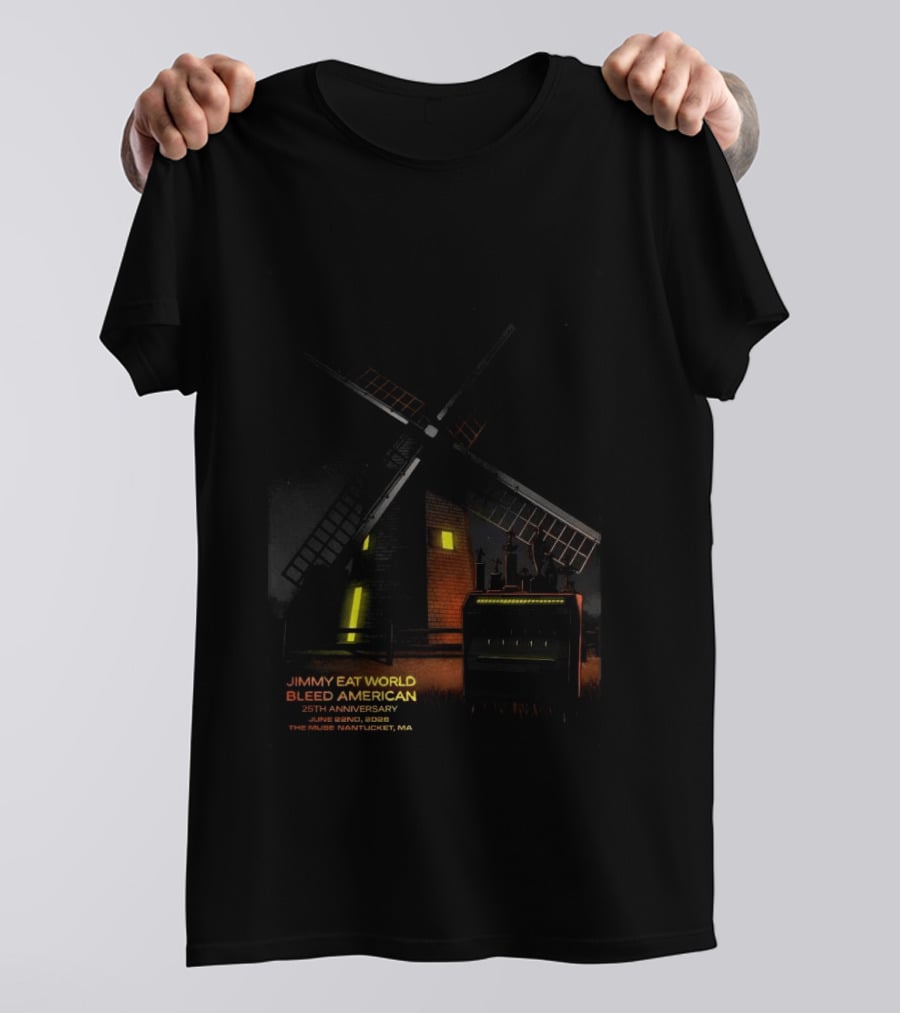 Jimmy Eat World Bleed American 25th Anniversary June 22 2026 The Muse Nantucket MA T-Shirt