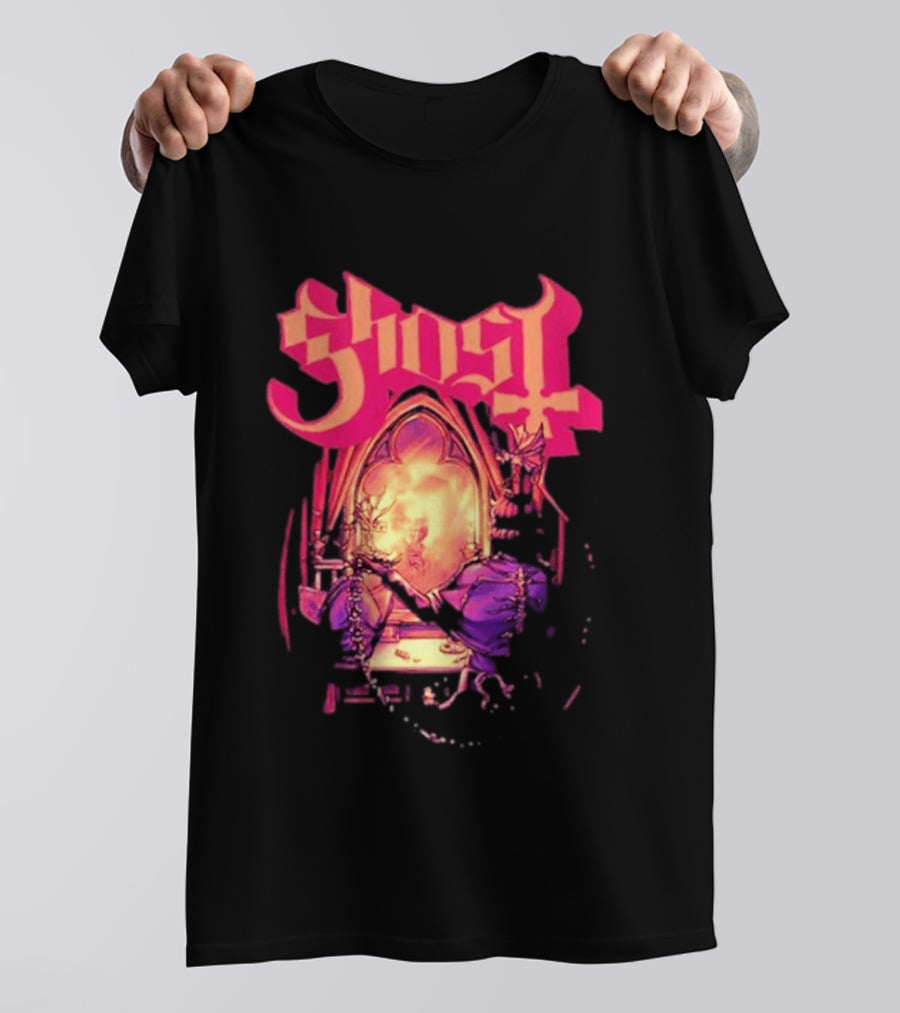Ghost Band Summer 2026 Exclusive Dressing Room Gothic Mirror T-Shirt