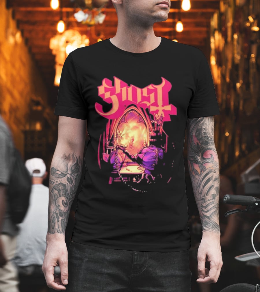 Ghost Band Summer 2026 Exclusive Dressing Room Gothic Mirror T-Shirt