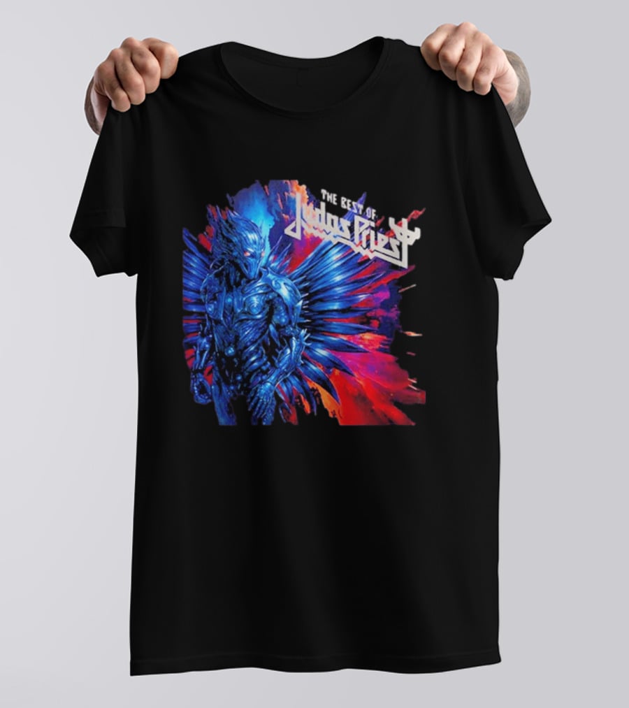 Judas Priest The Best Of 2026 New Album Robotic Blue Warrior T-Shirt