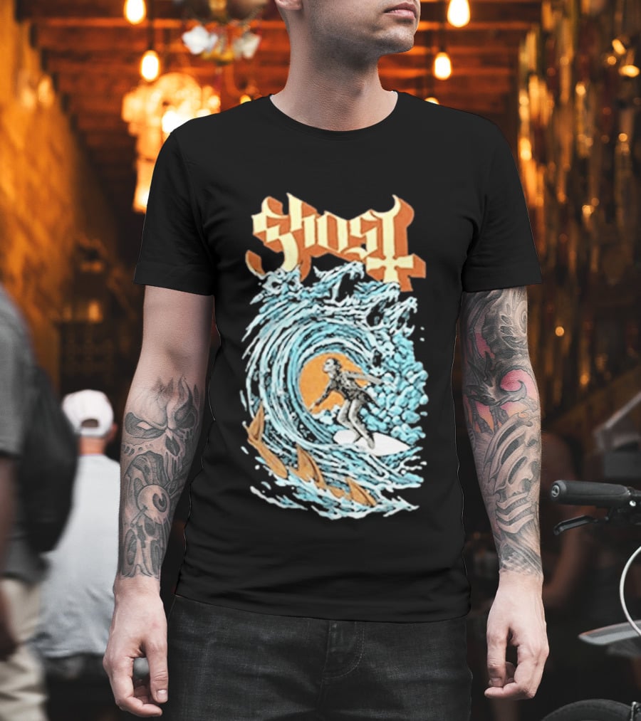 Ghost Band Summer 2026 Exclusive Papa Surf Muscle Wave T-Shirt