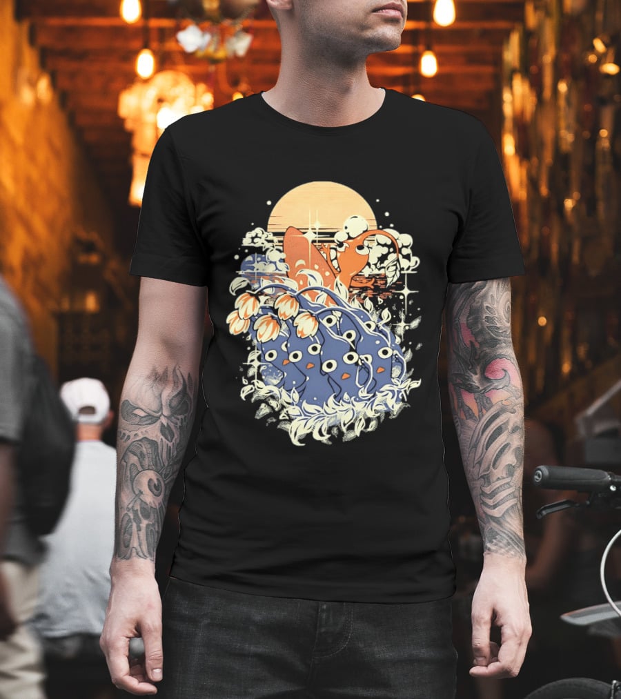 Surfing Pikmin Good Wave Sunset Retro Adventure T-Shirt