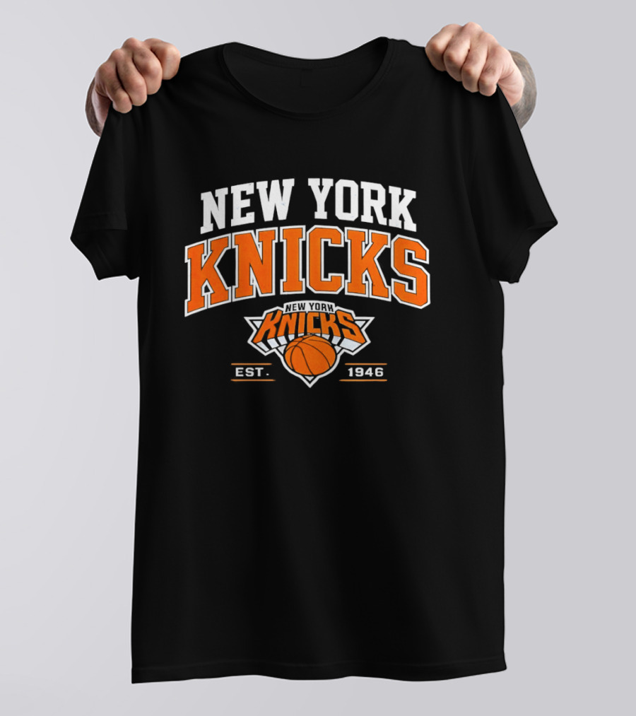 New York Knicks Est 1946 Basketball Team Orange T-Shirt