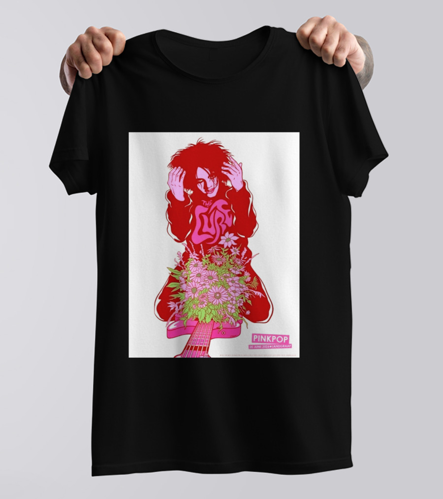 The Cure Pinkpop Festival Landgraaf Netherlands 20 June 2026 Exclusive Flowers And Guitar T-Shirt