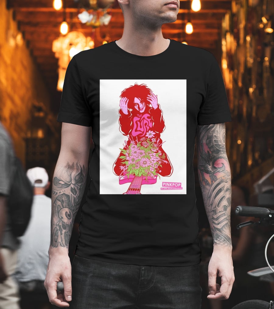 The Cure Pinkpop Festival Landgraaf Netherlands 20 June 2026 Exclusive Flowers And Guitar T-Shirt