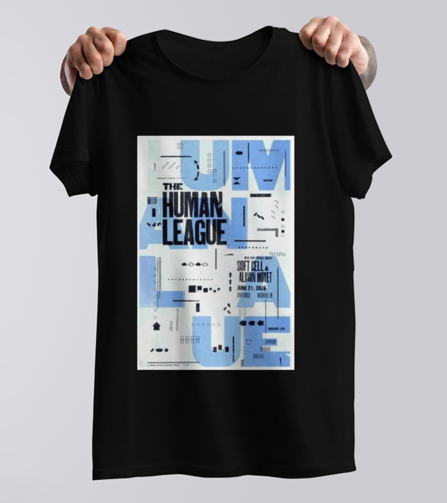 The Human League Soft Cell Alison Moyet June 21 2026 Nashville T-Shirt