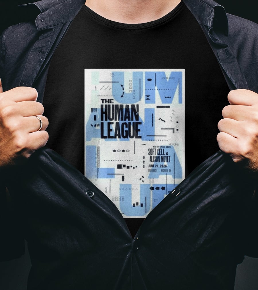 The Human League Soft Cell Alison Moyet June 21 2026 Nashville T-Shirt