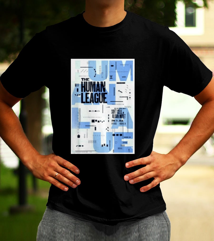 The Human League Soft Cell Alison Moyet June 21 2026 Nashville T-Shirt