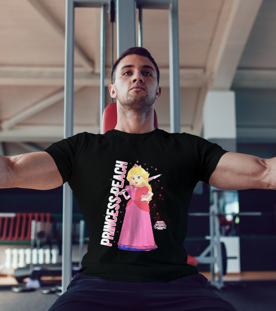 Super Mario Galaxy Movie Princess Peach Colorful Adventure T-Shirt