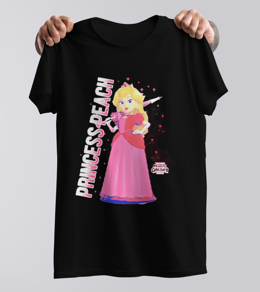 Super Mario Galaxy Movie Princess Peach Colorful Adventure T-Shirt