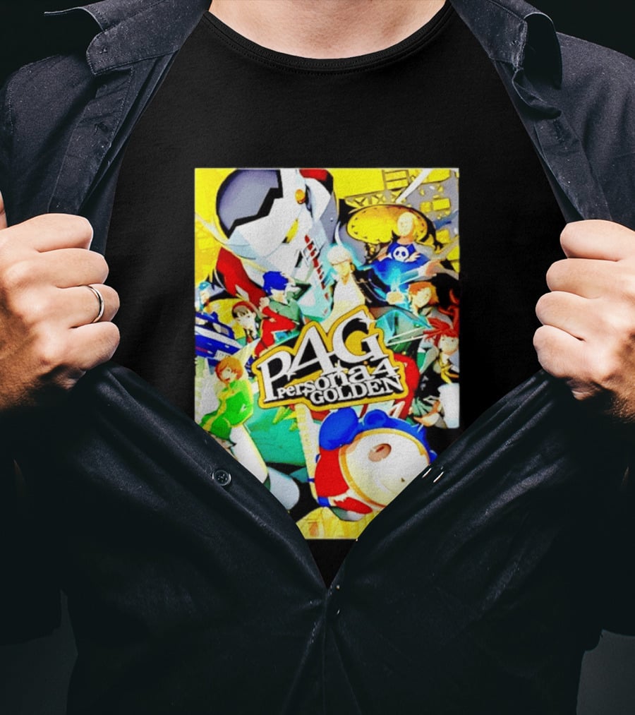 Persona 4 Golden P4G Main Cast Izanagi Teddie Kanji Naoto Chie Yosuke Yukiko Margaret T-Shirt
