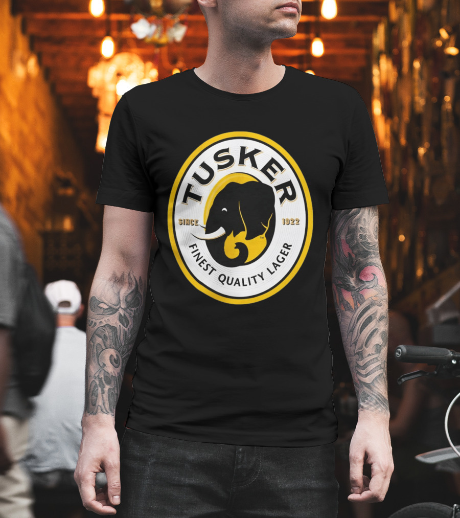 Tusker Elephant Finest Quality Lager Since 1922 T-Shirt