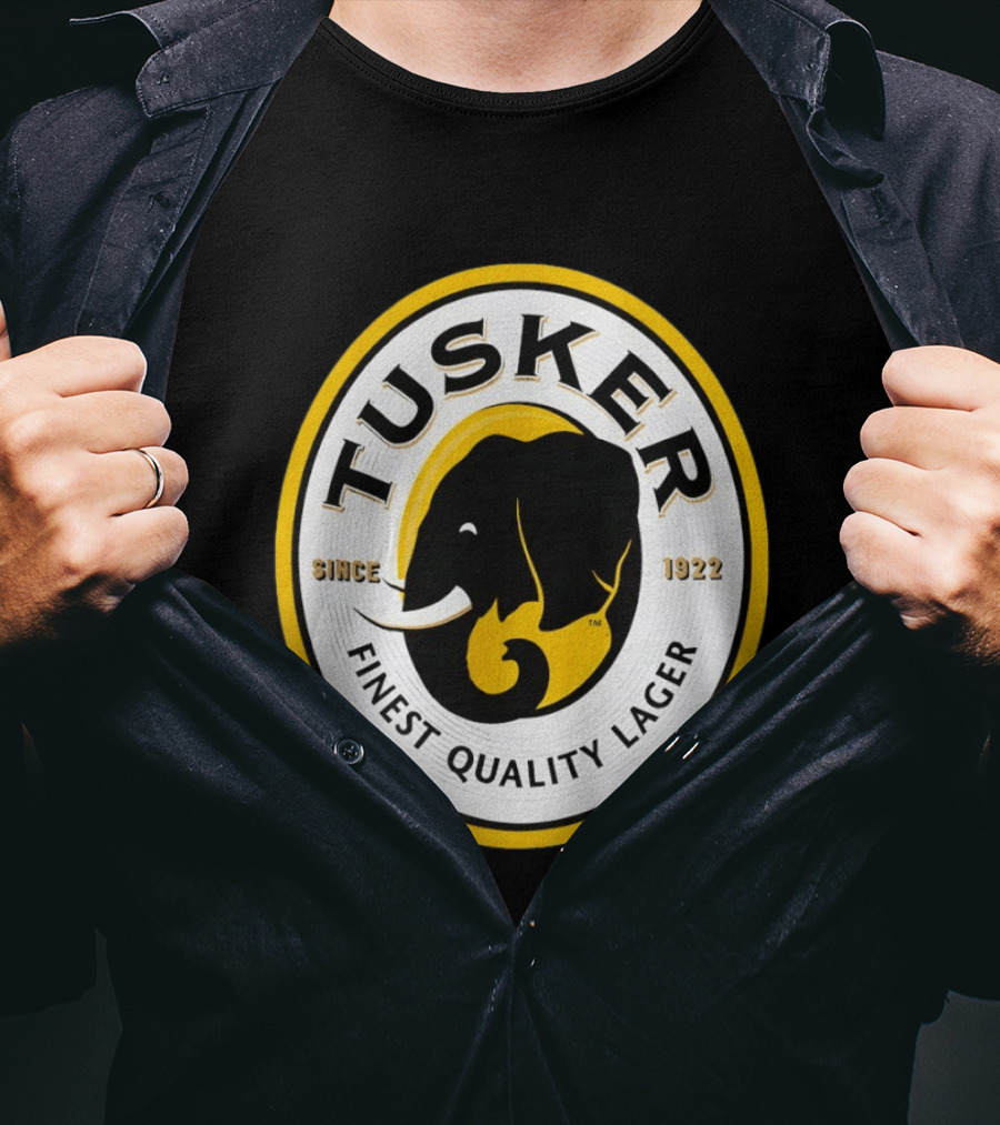 Tusker Elephant Finest Quality Lager Since 1922 T-Shirt