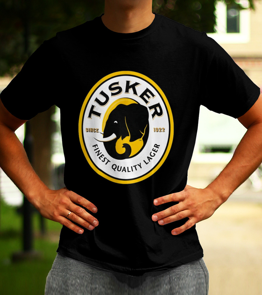 Tusker Elephant Finest Quality Lager Since 1922 T-Shirt
