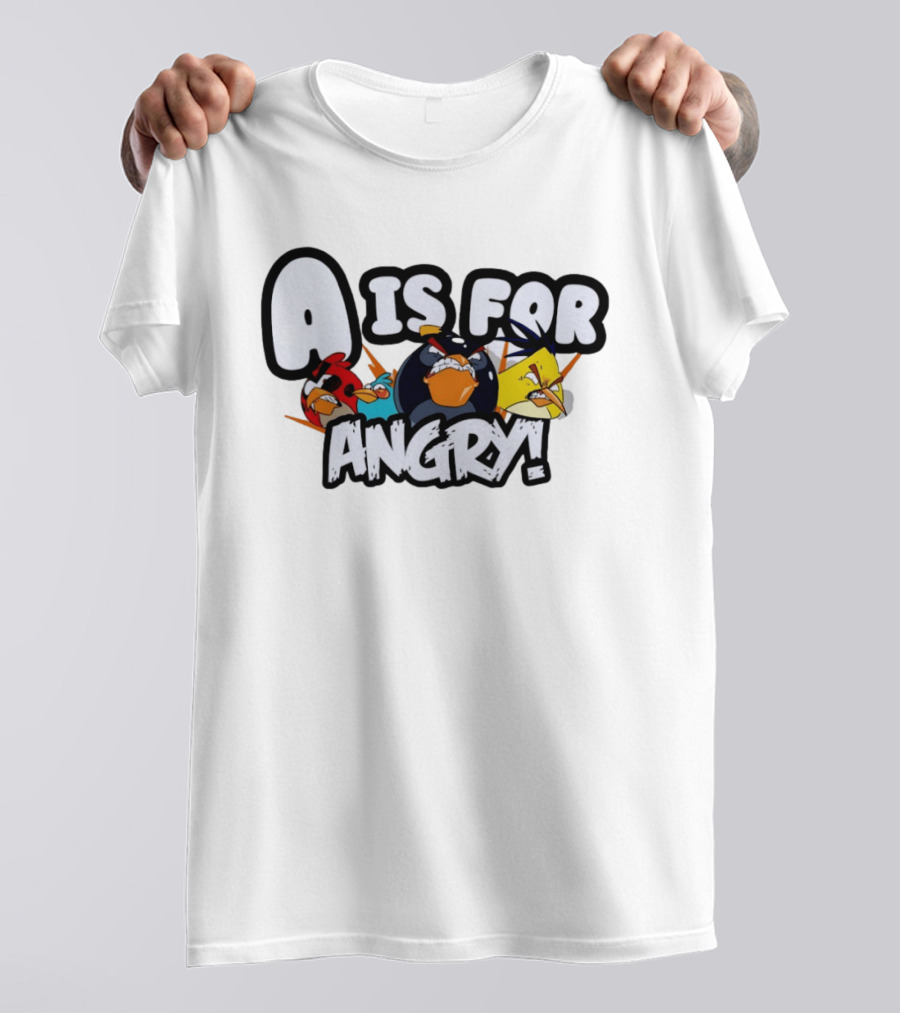 A Is For Angry Birds Characters T-Shirt