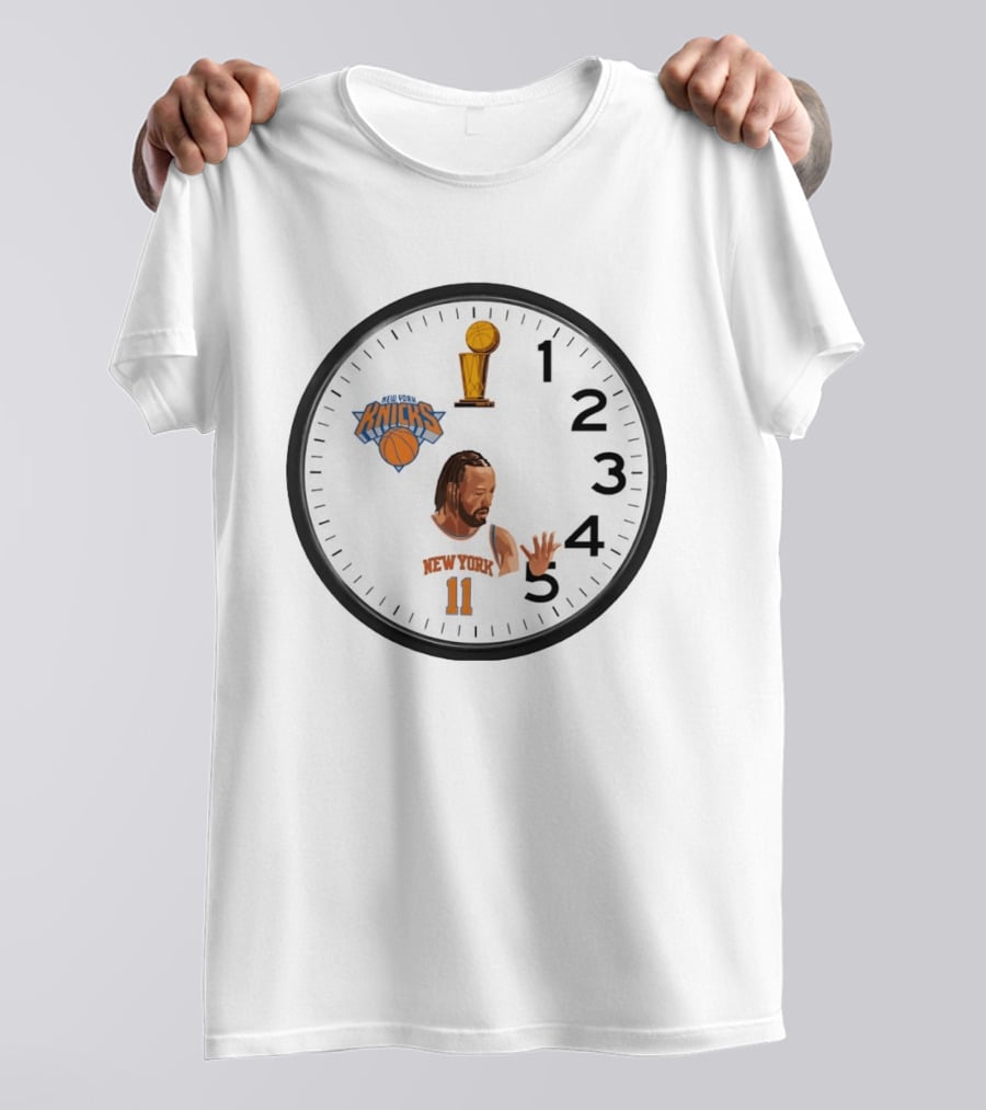 Knicks In 5 Jalen Brunson New York Time Basketball Trophy T-Shirt