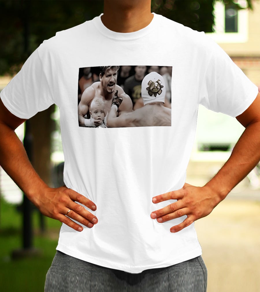 Eddie Guerrero Rey Mysterio WWE Battle With Child In Ring T-Shirt