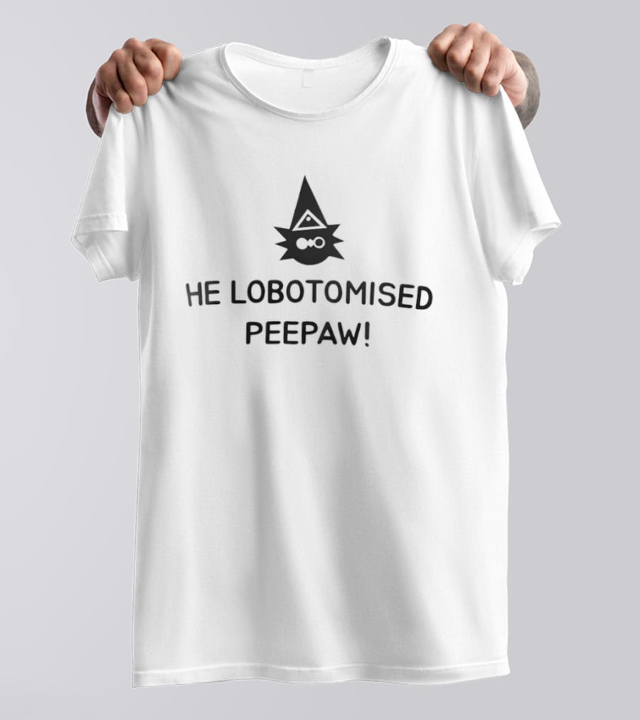 Magnificus Inscryption He Lobotomised Peepaw Wizard Face Gaming Meme T-Shirt