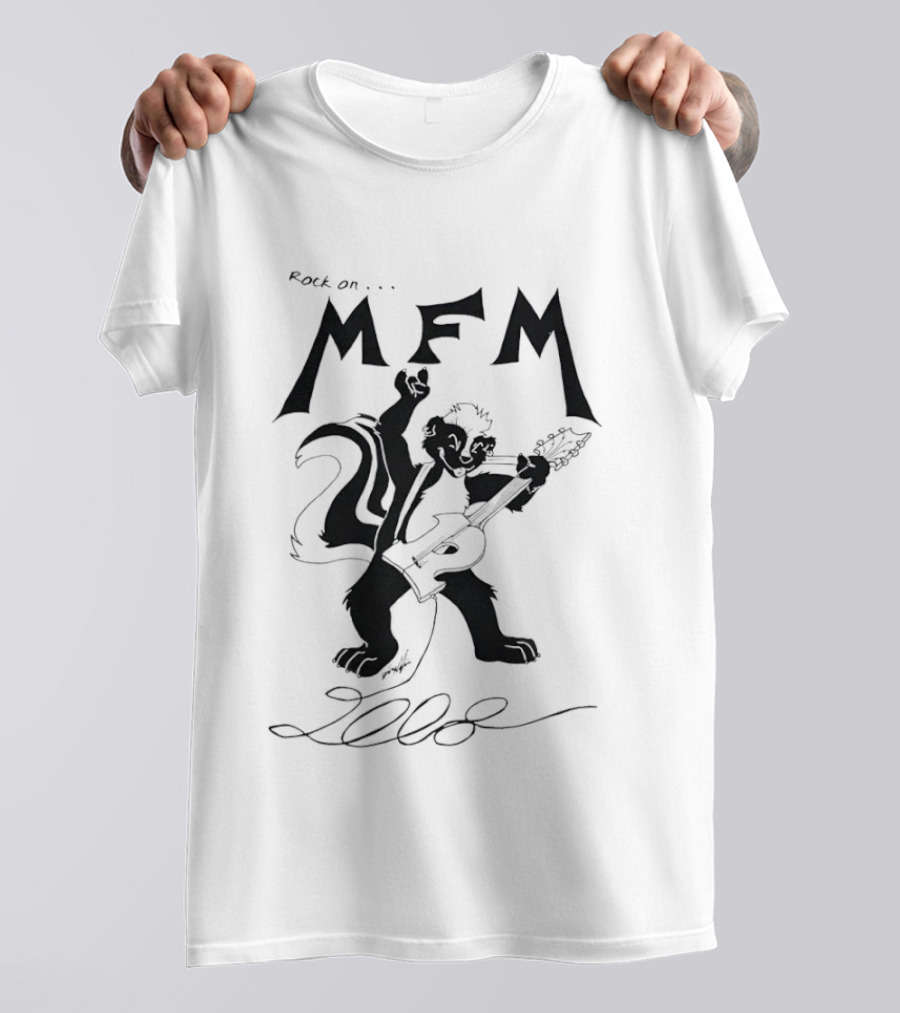 Rock On MFM 2008 Skunk Guitar T-Shirt