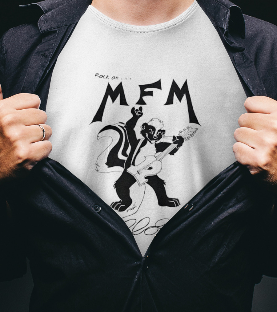 Rock On MFM 2008 Skunk Guitar T-Shirt