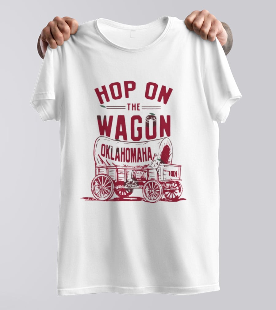 Oklahoma Sooners Baseball 2026 NCAA Hop On The Wagon Oklahomaha T-Shirt