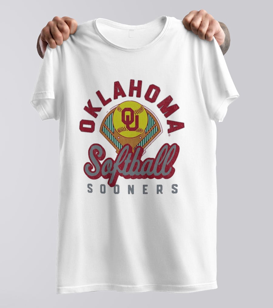 Oklahoma Sooners Softball Baseball Field Team T-Shirt