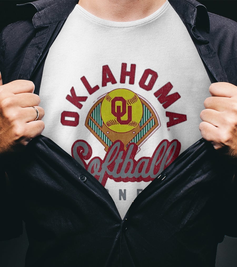 Oklahoma Sooners Softball Baseball Field Team T-Shirt