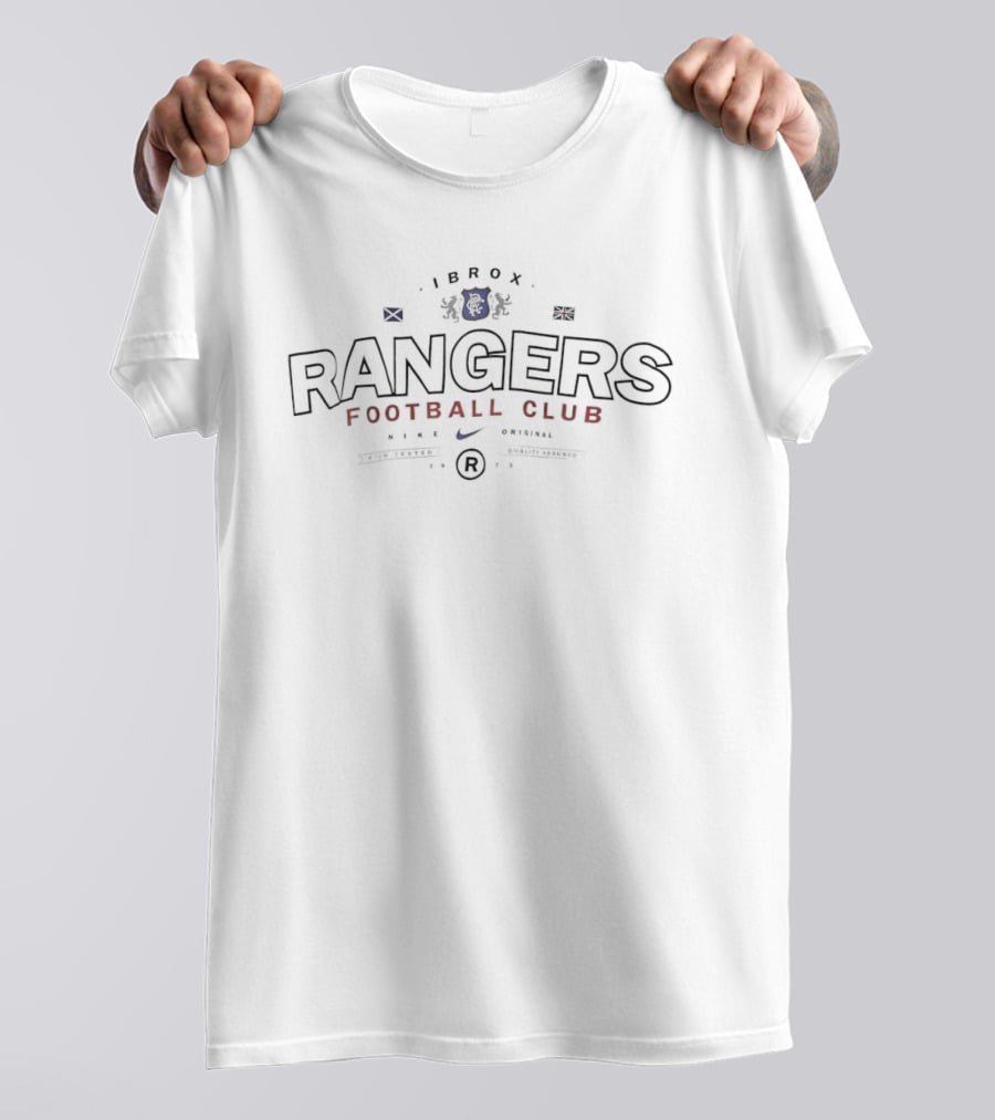 Rangers Ibrox Nike Football Club WATP Ready 1872 Stadium Loyalty T-Shirt