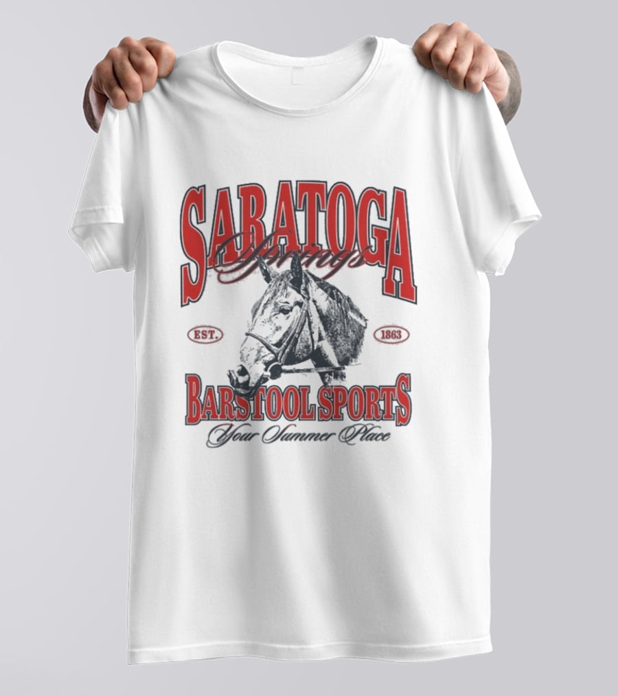 Saratoga Springs Barstool Sports Horse Racing 2026 Your Summer Place T-Shirt