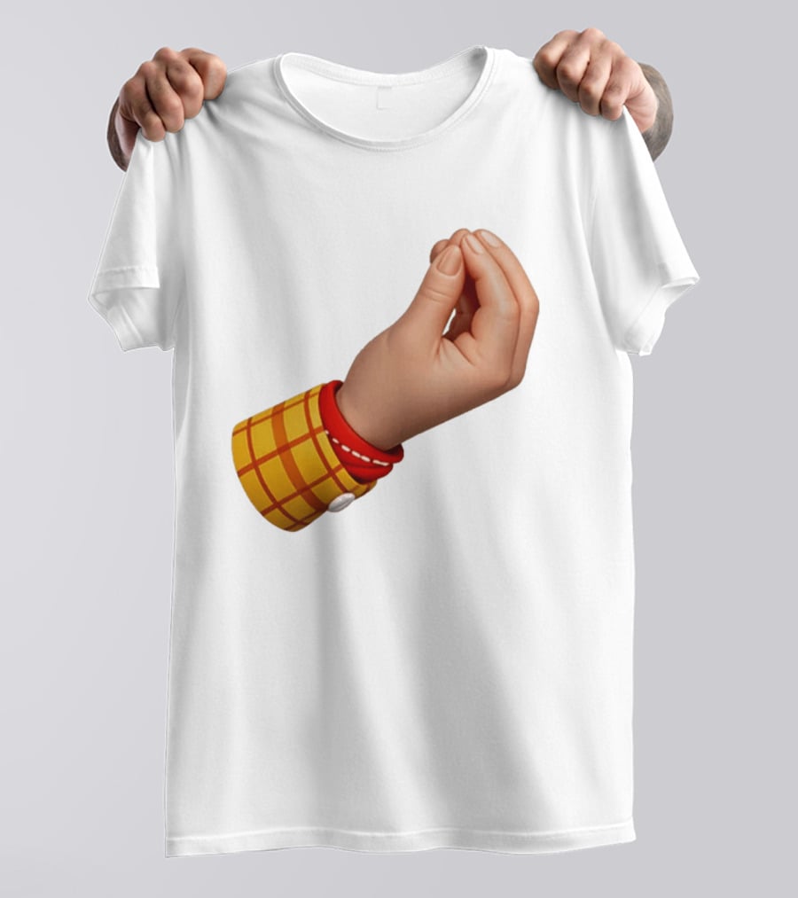 Woody's Italian Hand Gesture Pixar Character Sleeve T-Shirt