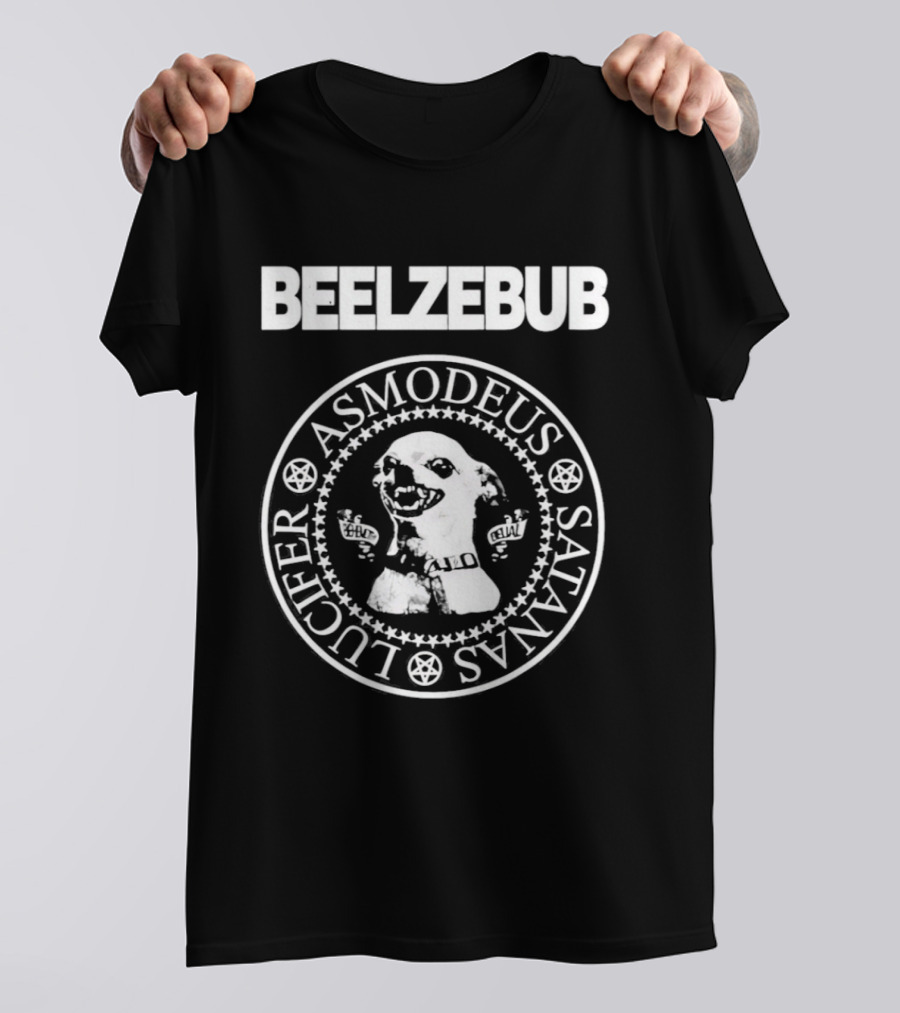 Beelzebub Asmodeus Satanas Lucifer Dog Face Seal T-Shirt